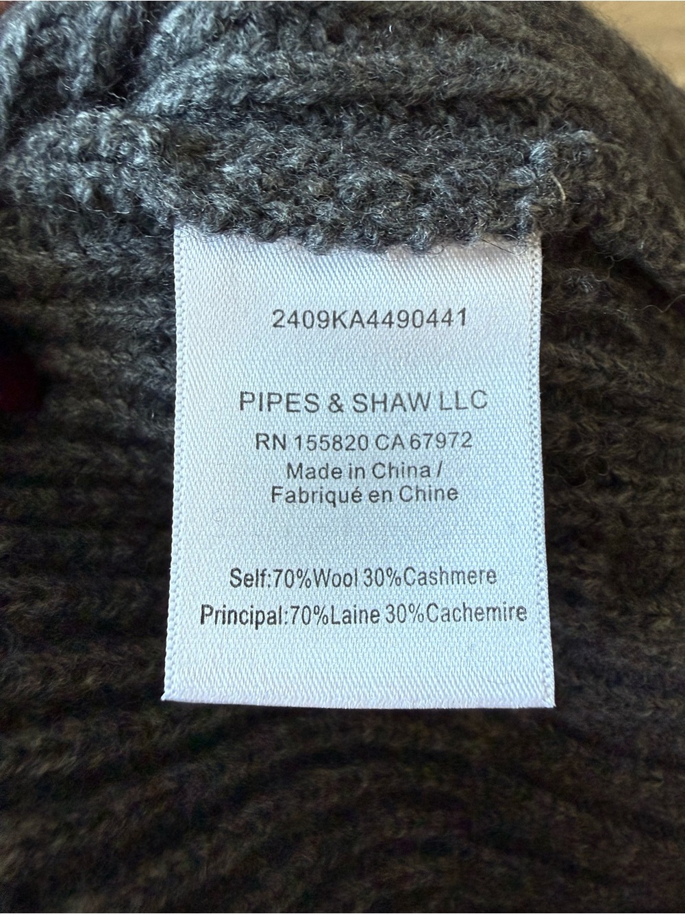 Veronica Beard Grey Matilda Wool Cashmere Ribbed Turtleneck Sweater - Medium - Picture 8 of 8